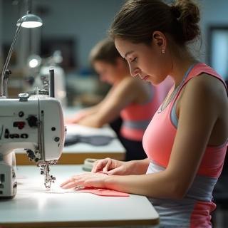 Producción personalizada de prendas deportivas en taller VitalModa